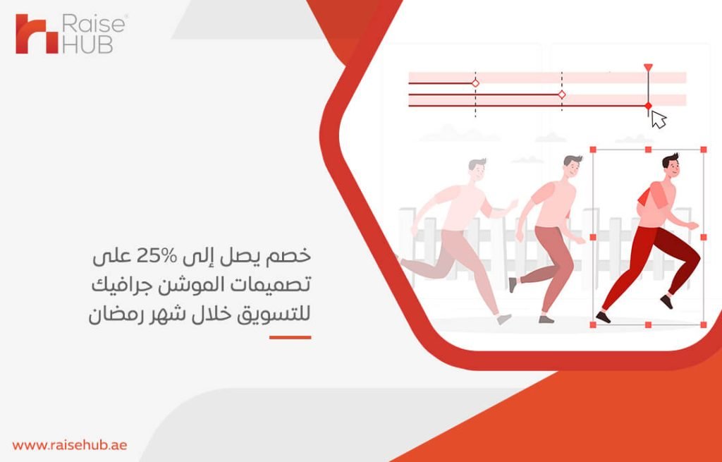 خصم يصل إلى 25% على تصميمات الموشن جرافيك للتسويق خلال شهر رمضان