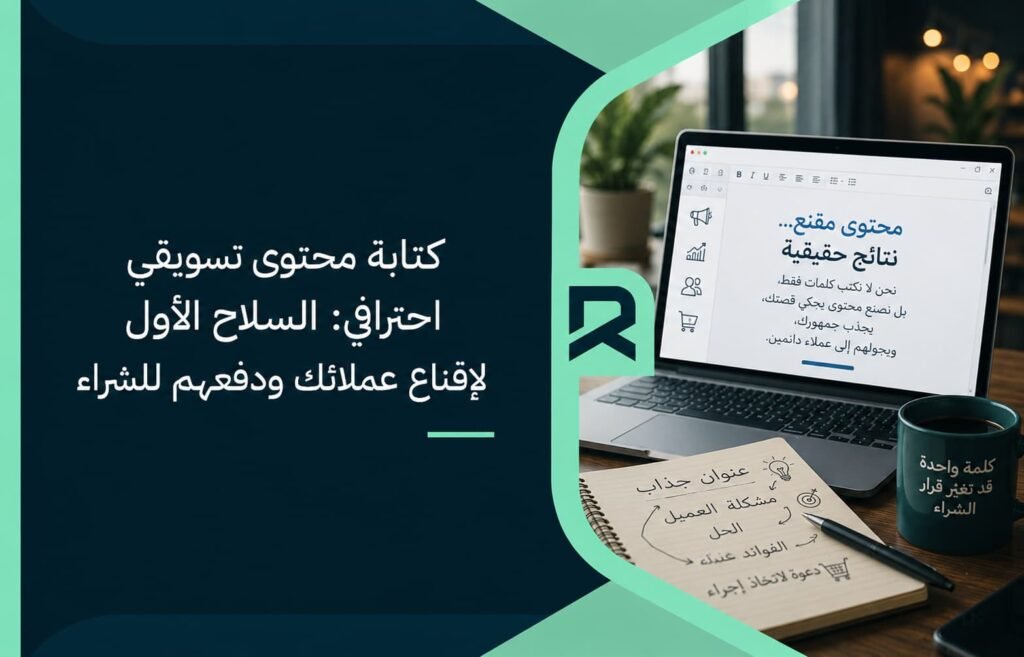 كتابة محتوى تسويقي احترافي: السلاح الأول لإقناع عملائك ودفعهم للشراء